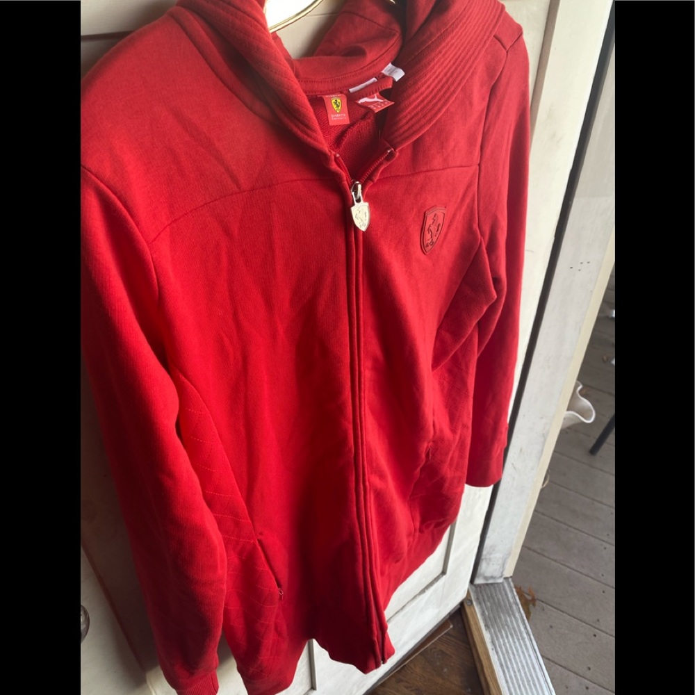 Puma Bold Red Full-Zip Hoodie